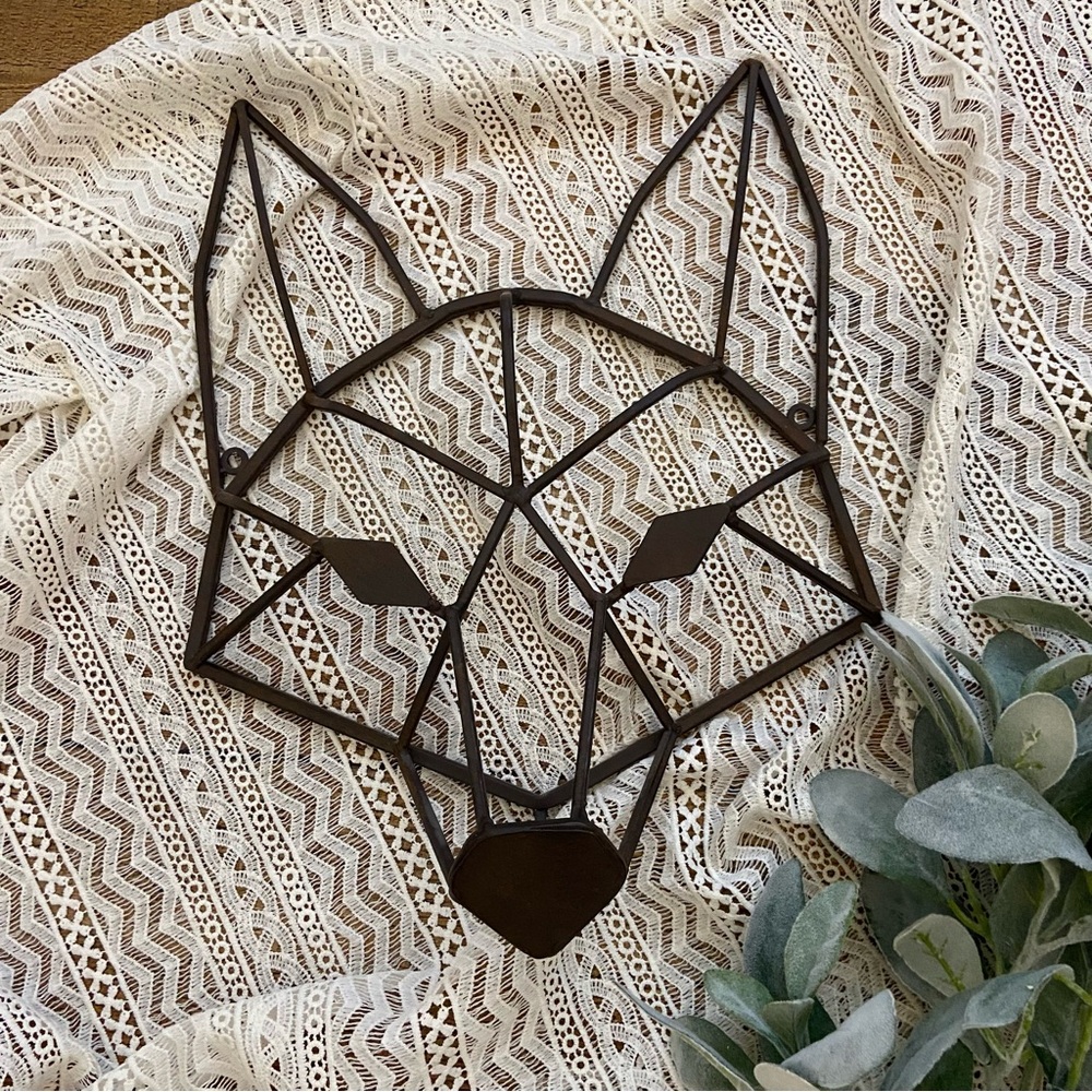 Metal Wolf Wall Art, Gallery Wall Artwork, 3 D Profile